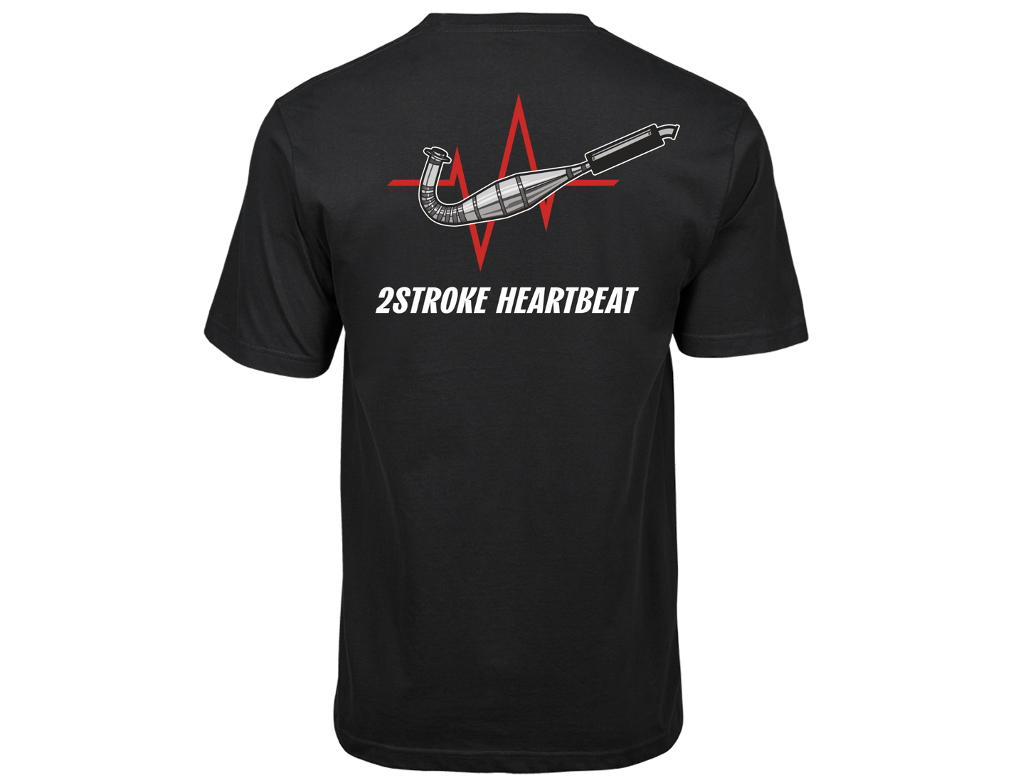 2Stroke Heartbeat Member T-Shirt - Classic Black