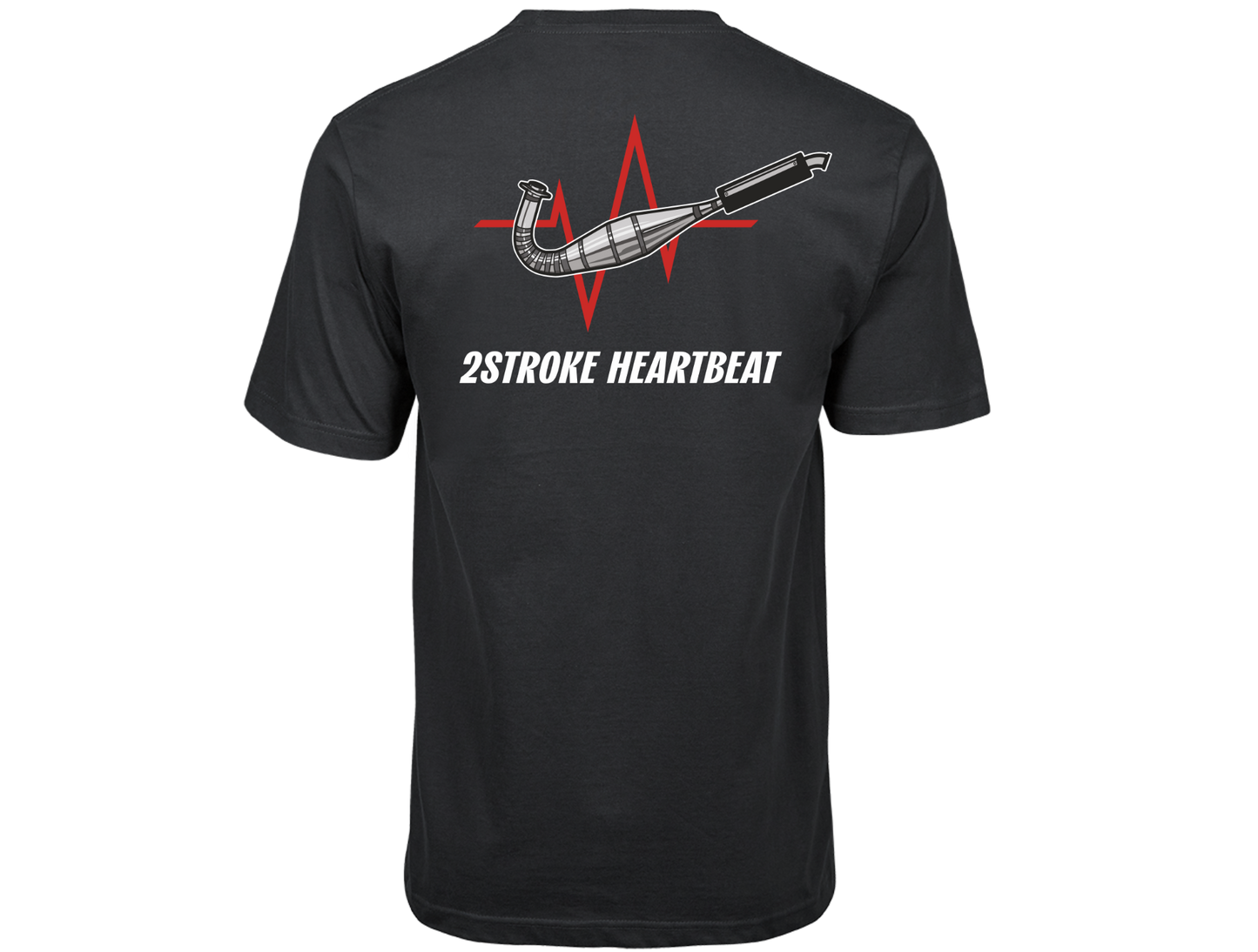 2Stroke Heartbeat Member T-Shirt - Dark Grey