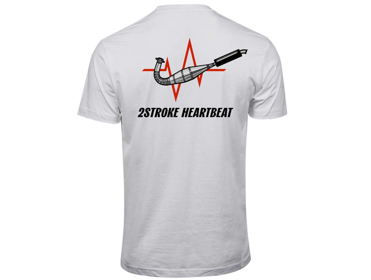 2Stroke Heartbeat Member T-Shirt - Classic White