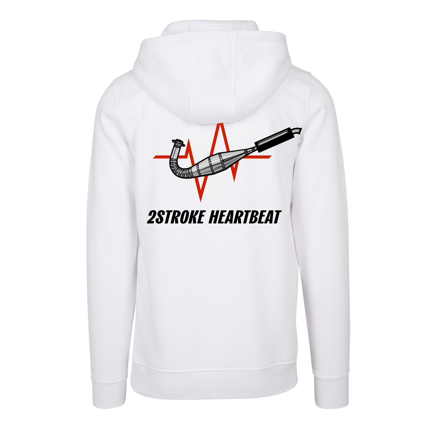 2Stroke Heartbeat Member Hoody - White